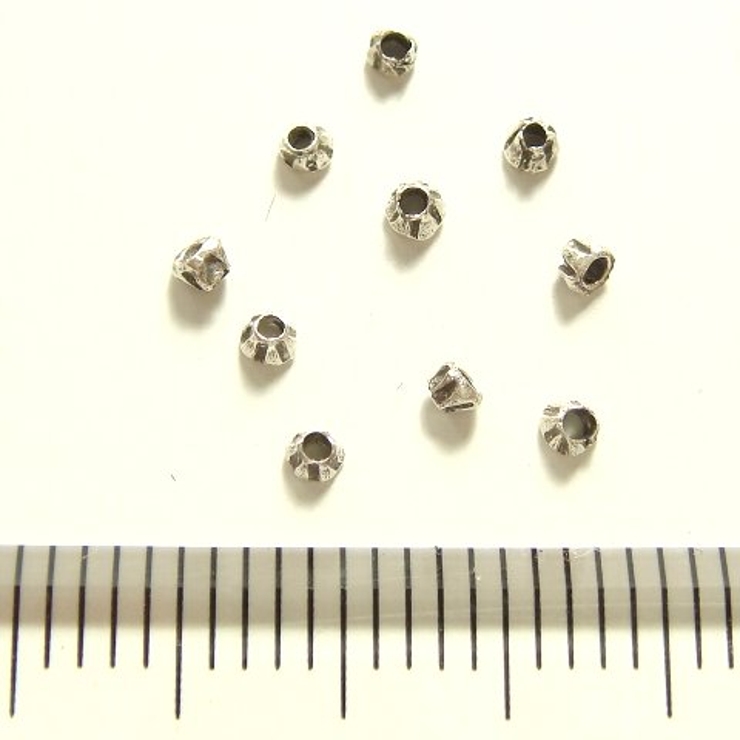 シルバーパーツ10個で1セット 直径1 9ｍｍタイプで横側に線の入っているとって… | YUKATANゆかたん | 詳細画像3 