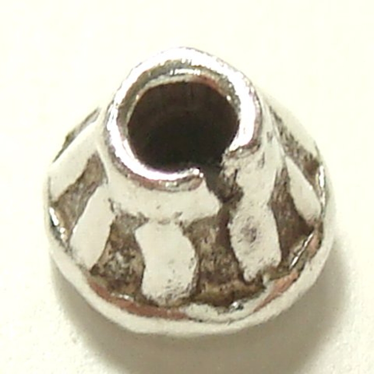 シルバーパーツ5個で1セット 直径5 1ｍｍタイプで富士山のような模様になってい… | YUKATANゆかたん | 詳細画像2 