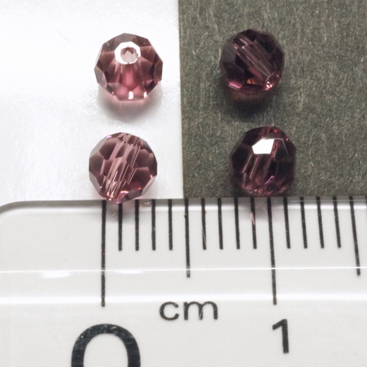多面カットビーズ直径4mm アメジスト 1gのグラム販売(約10個入り) | YUKATANゆかたん | 詳細画像2 