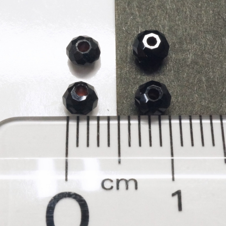 ボタンカットビーズ2x3 5mm ジェット | YUKATANゆかたん | 詳細画像2 