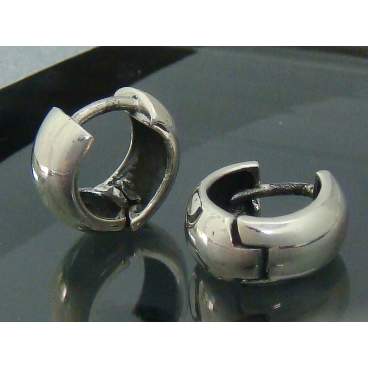 【シルバーピアス】付けはずし楽々のフープ ワンタッチフープピアス４ 【レディース… | YUKATANゆかたん | 詳細画像1 