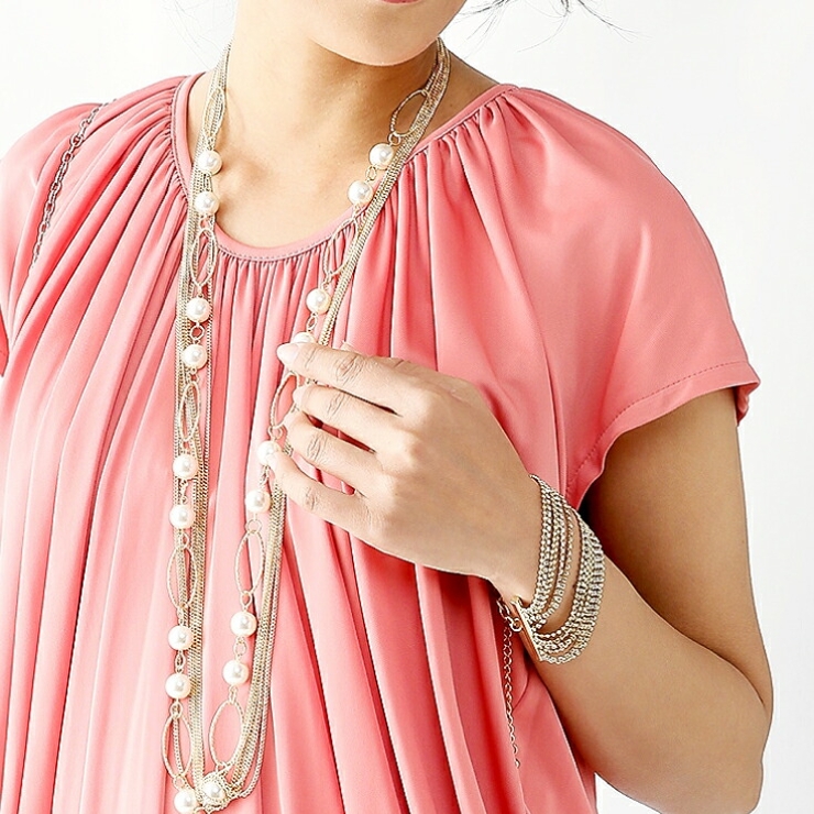 ブレスレット バングル ラインストーン チェーン 15連 結婚式 パーティー | AUNI | 詳細画像4 