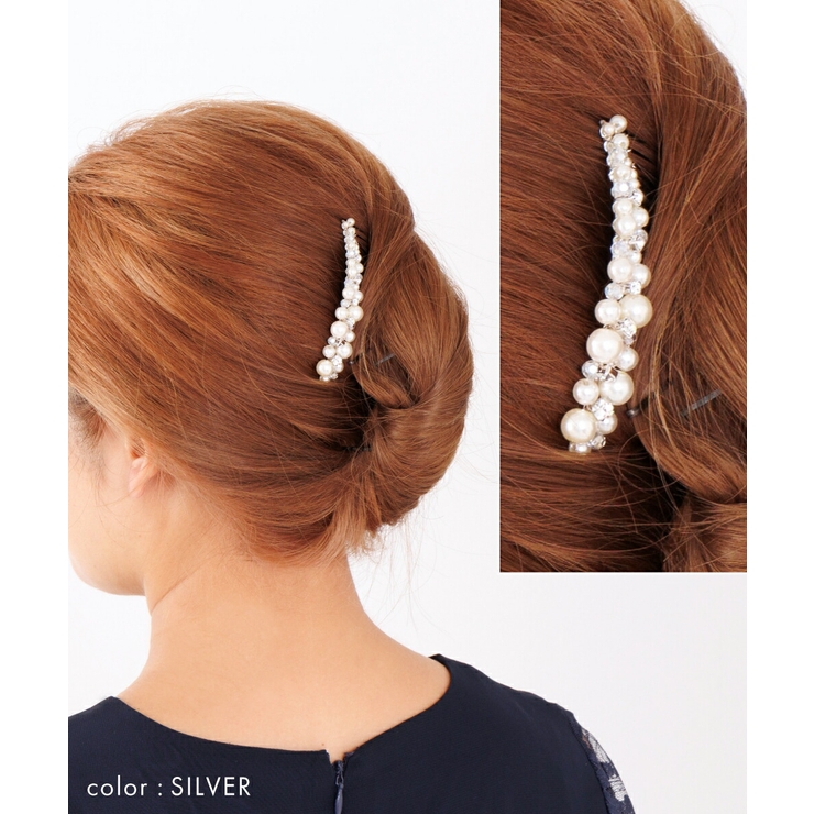 ヘアコーム ヘッドドレス ヘアアクセサリー 結婚式 パール 髪飾り お呼ばれ | AUNI | 詳細画像5 