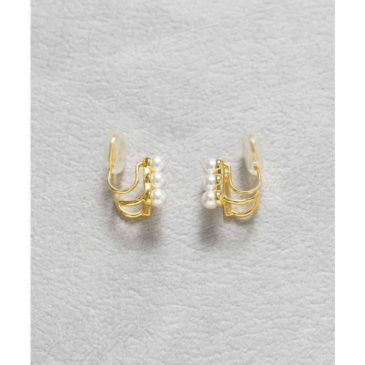 イヤリング 結婚式 イヤーアクセサリー お呼ばれ おしゃれ 樹脂パール | AUNI | 詳細画像3 