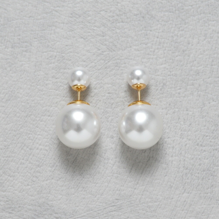 ピアス パール 大粒 15mm パールピアス パールキャッチ ボールキャッチ | AUNI | 詳細画像14 