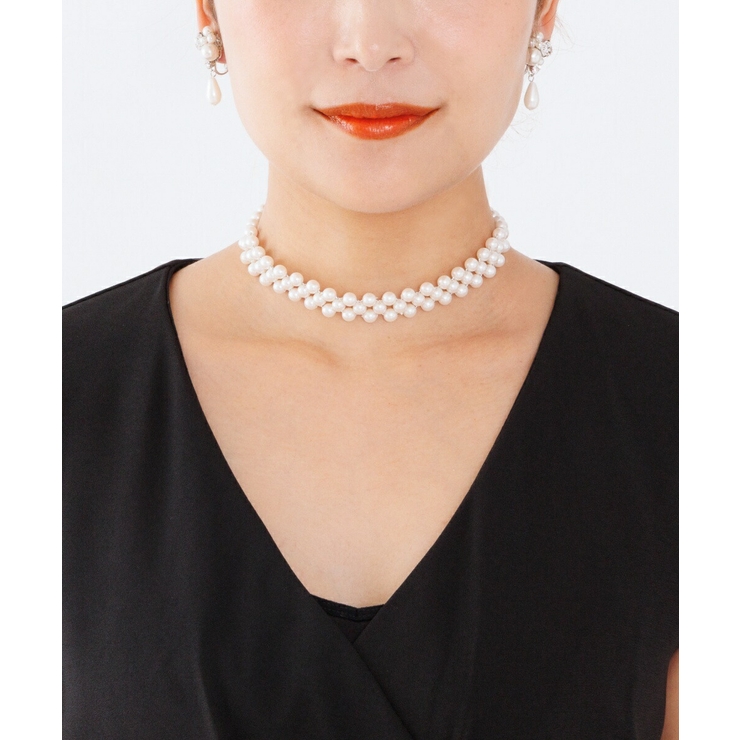 チョーカー ネックレス パール 編み込み フォーマル 結婚式 セレモニー | AUNI | 詳細画像5 