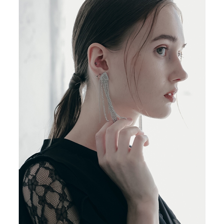 ピアス 結婚式 アクセサリー お呼ばれ おしゃれ ビジュー 大人 上品 | AUNI | 詳細画像5 