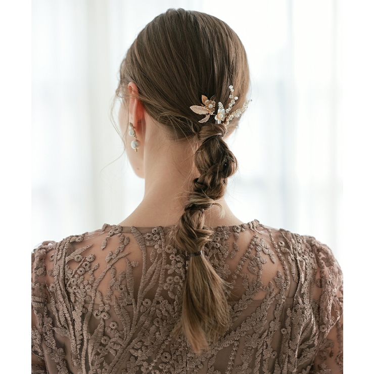 ヘアピン パール 結婚式 ヘアアクセサリー ビジュー 5本セット お呼ばれ | AUNI | 詳細画像9 