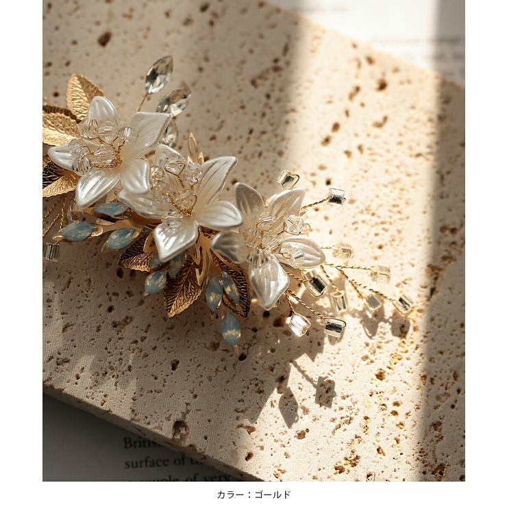 ヘアクリップ 結婚式 ヘアアクセサリー ビジュー お呼ばれ おしゃれ | AUNI | 詳細画像8 