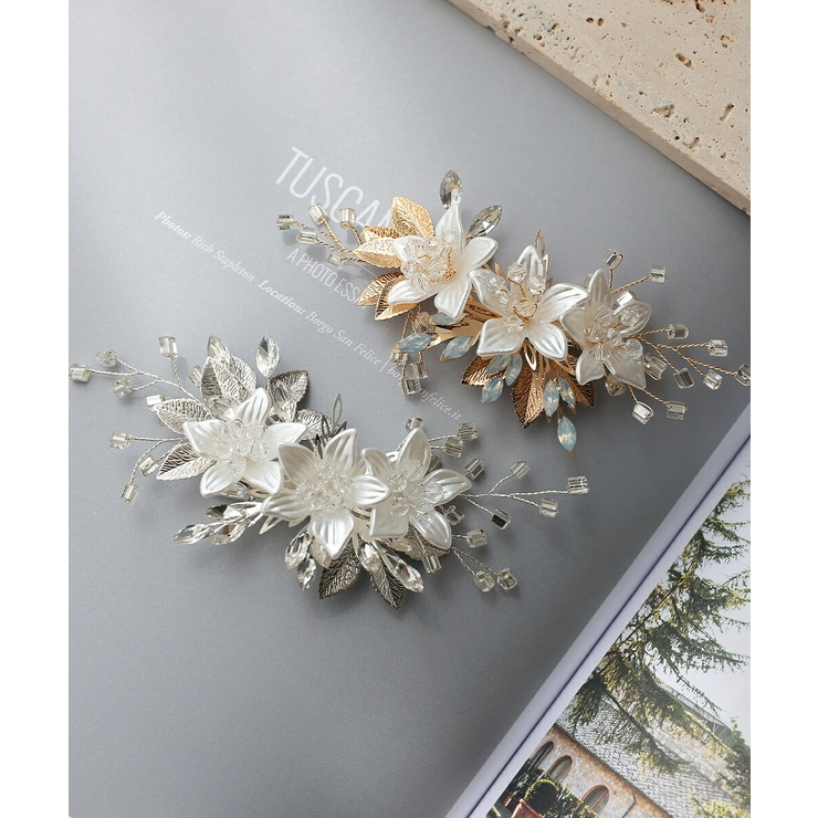 ヘアクリップ 結婚式 ヘアアクセサリー ビジュー お呼ばれ おしゃれ | AUNI | 詳細画像9 