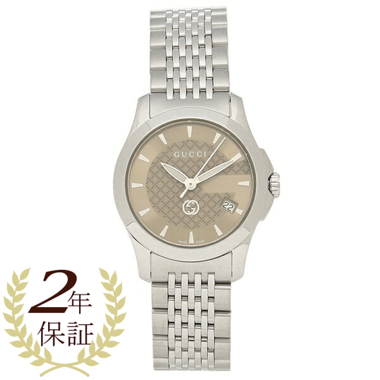 グッチ 腕時計 レディース GUCCI YA1265007 シルバー ブラウン