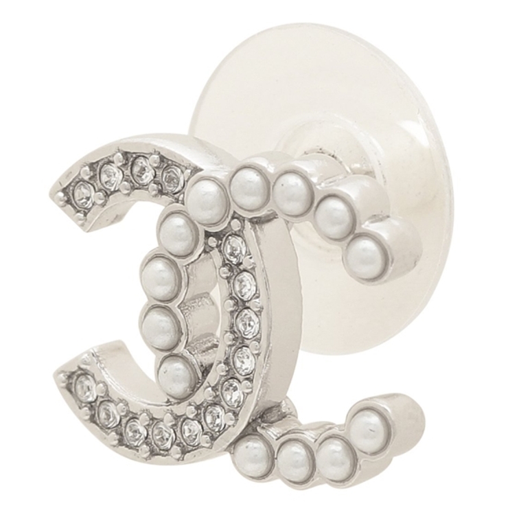 CHANEL/シャネル】ココマーク ロゴ ピアス シルバー系｜ヴァル