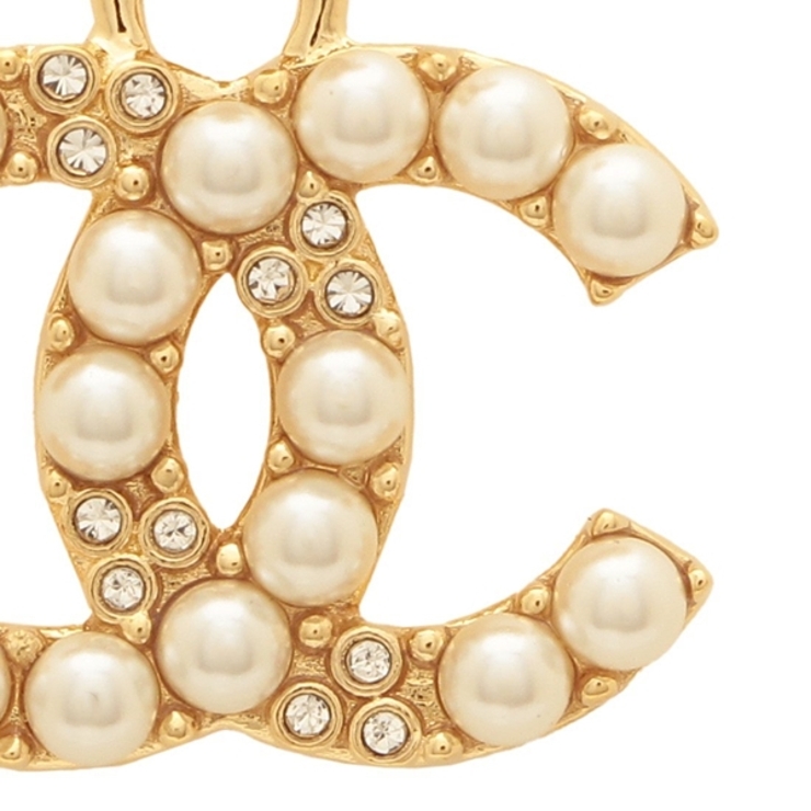 希少】CHANEL シャネル ココマーク ドロップピアス クリスタル