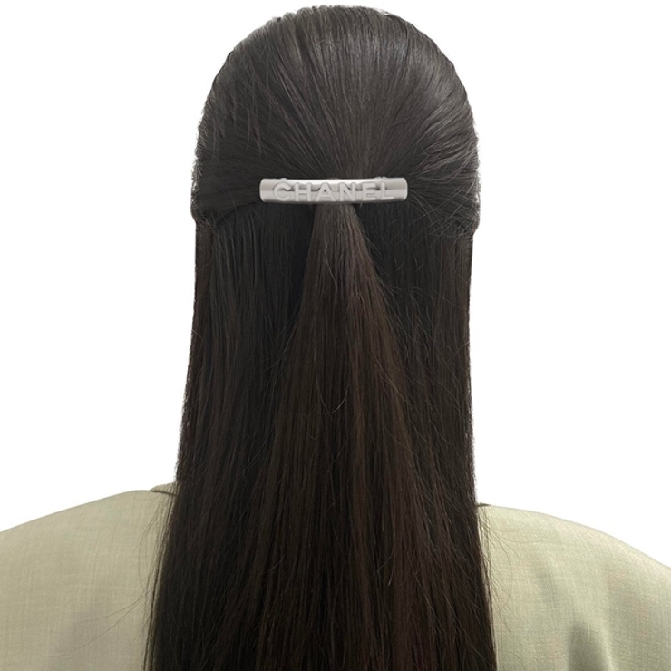 シャネルバレッタ♡ 楽天市場】CHANEL シャネル ロゴ ミニバレッタ ヘアアクセサリー
