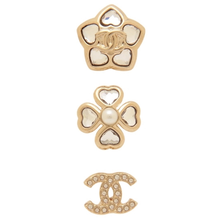 レアCHANEL 花モチーフ　ピアス CHANEL シャネル ピアス ABG273 B21851 レディース ココマーク