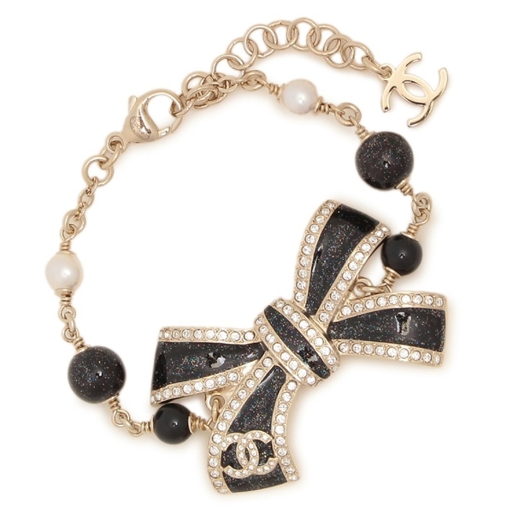 CHANELリボン2ロールブティク❣️激レア2019年 CHANEL シャネル ネックレス レディース ゴールド ABE252 B18058