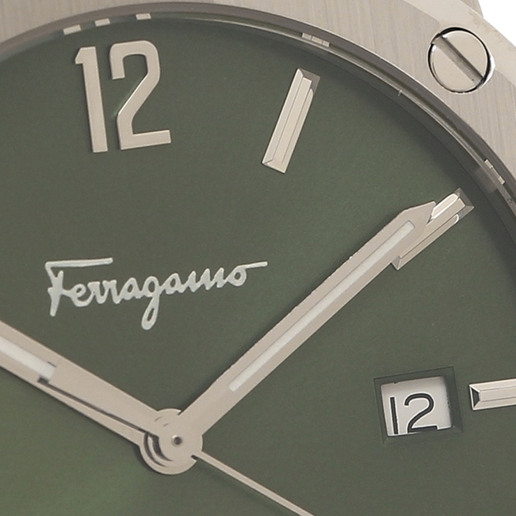 フェラガモ時計クォーツグリーンメンズFERRAGAMOSFDT02123