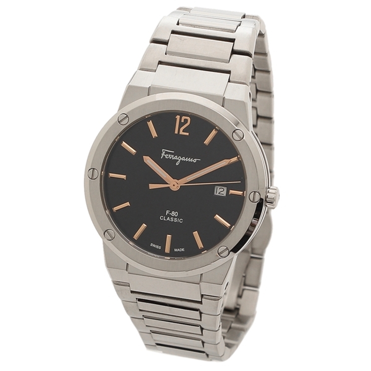 フェラガモ時計クォーツブラックメンズFERRAGAMOSFDT02423