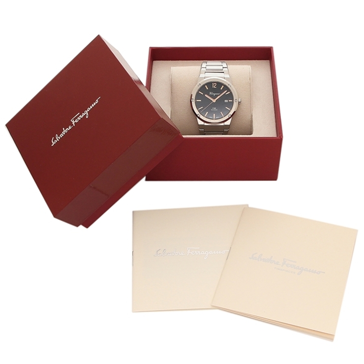 フェラガモ時計クォーツブラックメンズFERRAGAMOSFDT02423