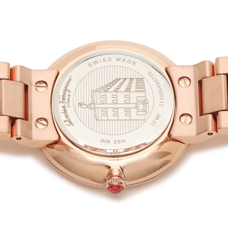 【2年保証】フェラガモ時計レディースシッククォーツホワイトピンクゴールドFERRAGAMOSFMF00621ステンレス