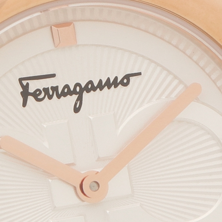 【2年保証】フェラガモ時計レディースシッククォーツホワイトピンクゴールドFERRAGAMOSFMF00621ステンレス