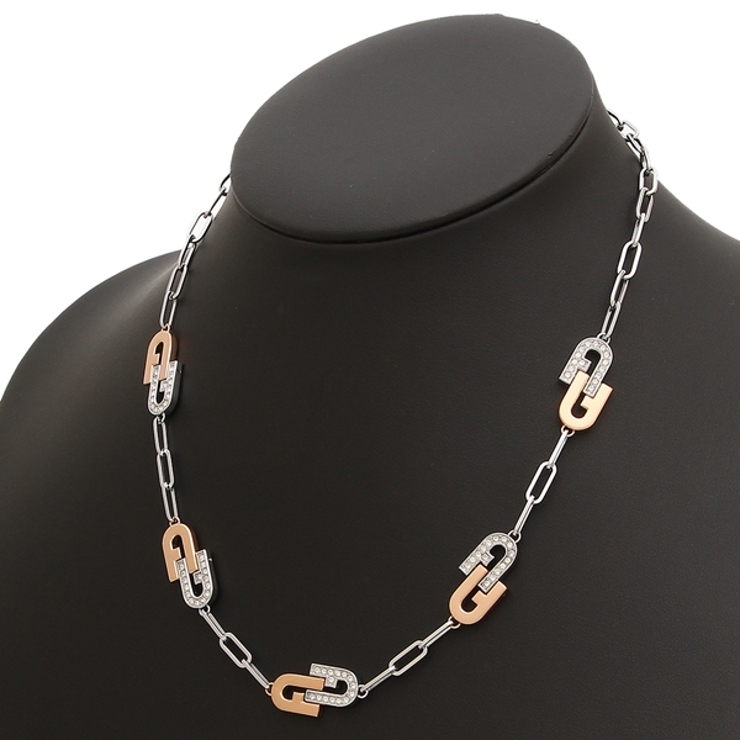 フルラネックレスアクセサリーアーチペンダントピンクゴールドシルバーレディースFURLAFJ0131NTU