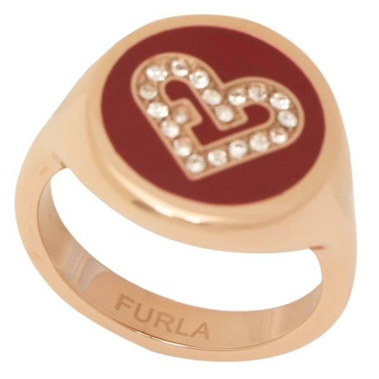 フルラ指輪アクセサリーハートリングピンクゴールドレッドレディースFURLAFJ0202RT