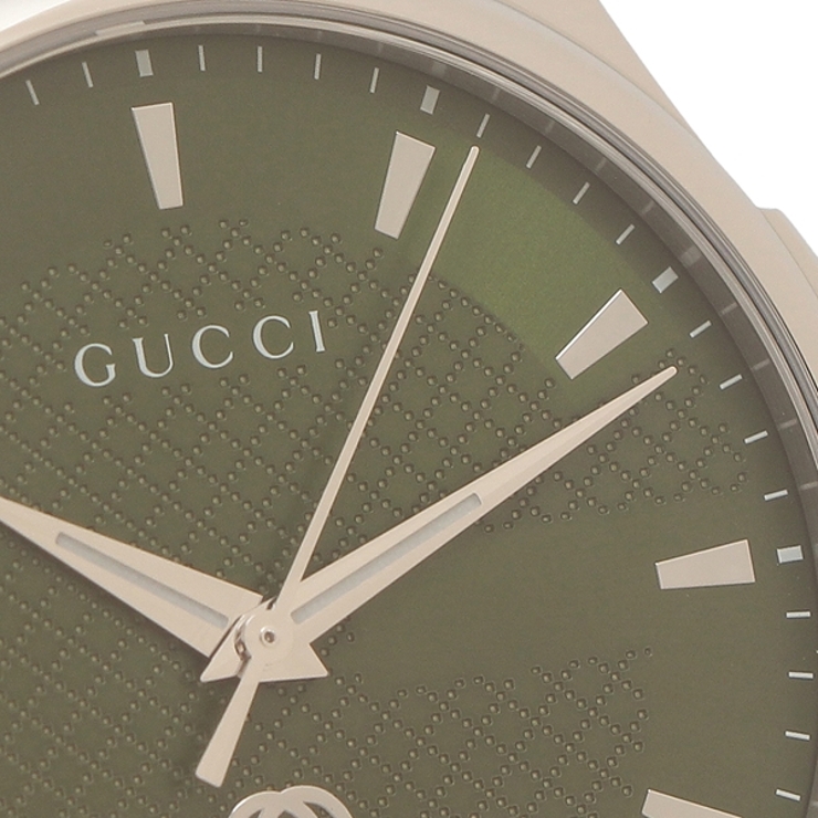 グッチ時計GタイムレスクォーツグリーンメンズGUCCIYA126369