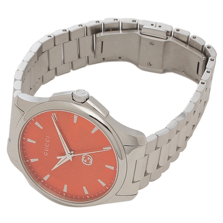 グッチ時計GタイムレスクォーツレッドメンズGUCCIYA126370