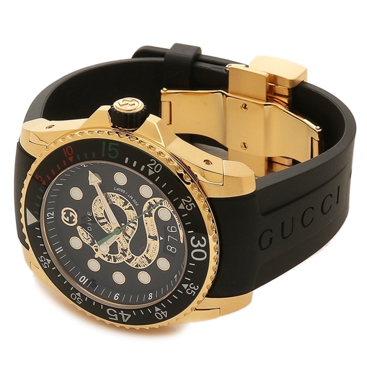 グッチ 時計 クォーツ ブラック メンズ GUCCI YA136219[品番
