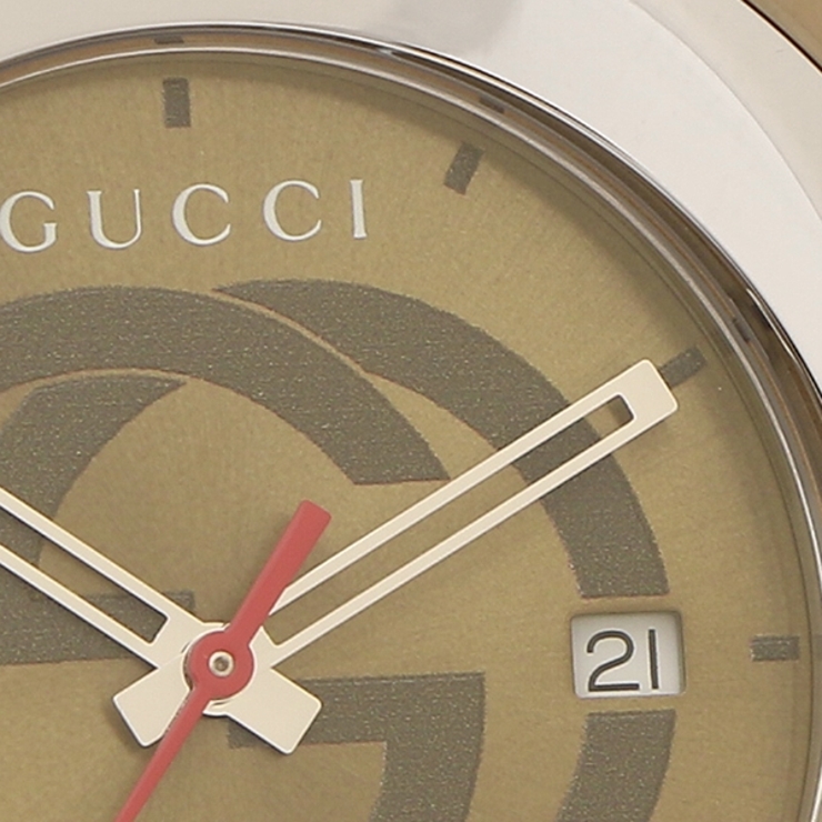 【2年保証】グッチ時計メンズシンク46mmクォーツグリーンGUCCIYA137106ラバー
