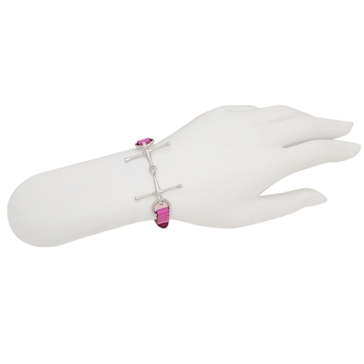 エルメスブレスレットアクセサリーモールT2ピンクシルバーレディースHERMESH072942CK9I