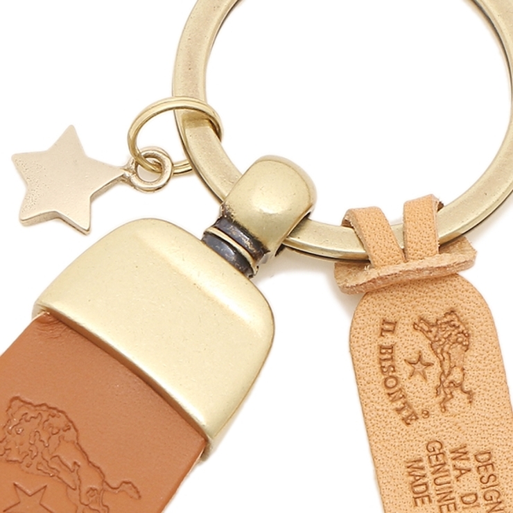 Amazon | [IL BISONTE (イルビゾンテ)] キーリング キーホルダー
