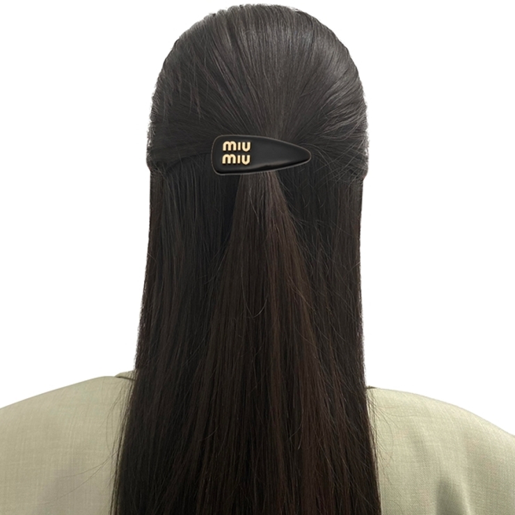 ミュウミュウ ヘアアクセサリー パテントレザー[品番
