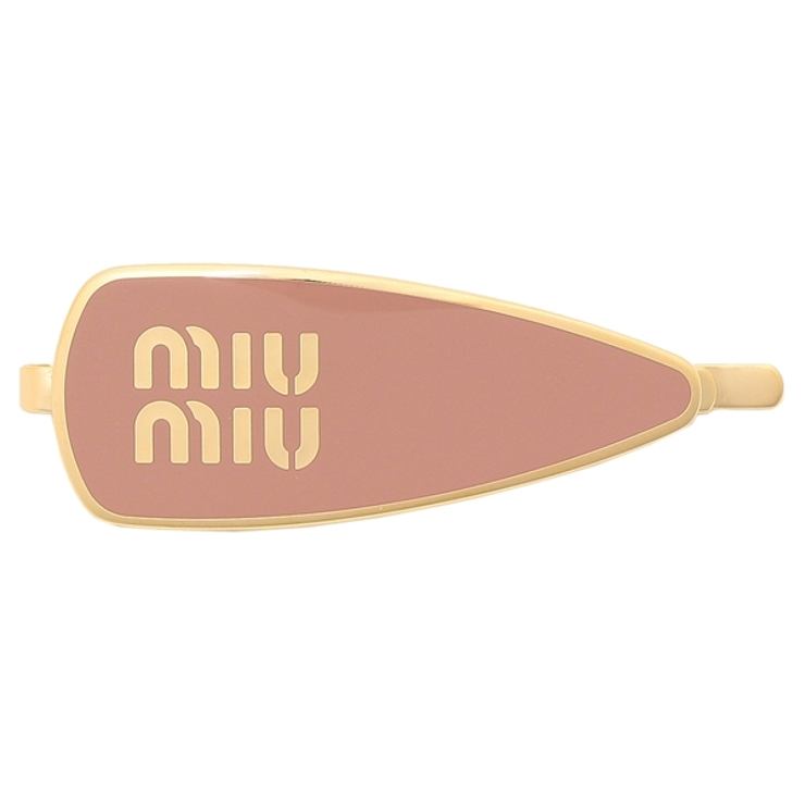 箱付き☆ミュウミュウ☆　ヘアクリップ　ヘアピン miumiu ヘアクリップ （ミュウミュウ ヘアアクセサリー エナメル