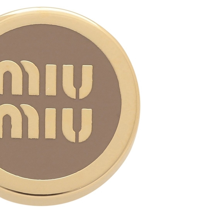 ミュウミュウピアスブラウンレディースMIUMIU5JO9122F6TF098L