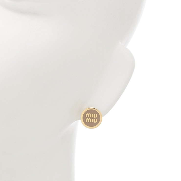 ミュウミュウピアスブラウンレディースMIUMIU5JO9122F6TF098L