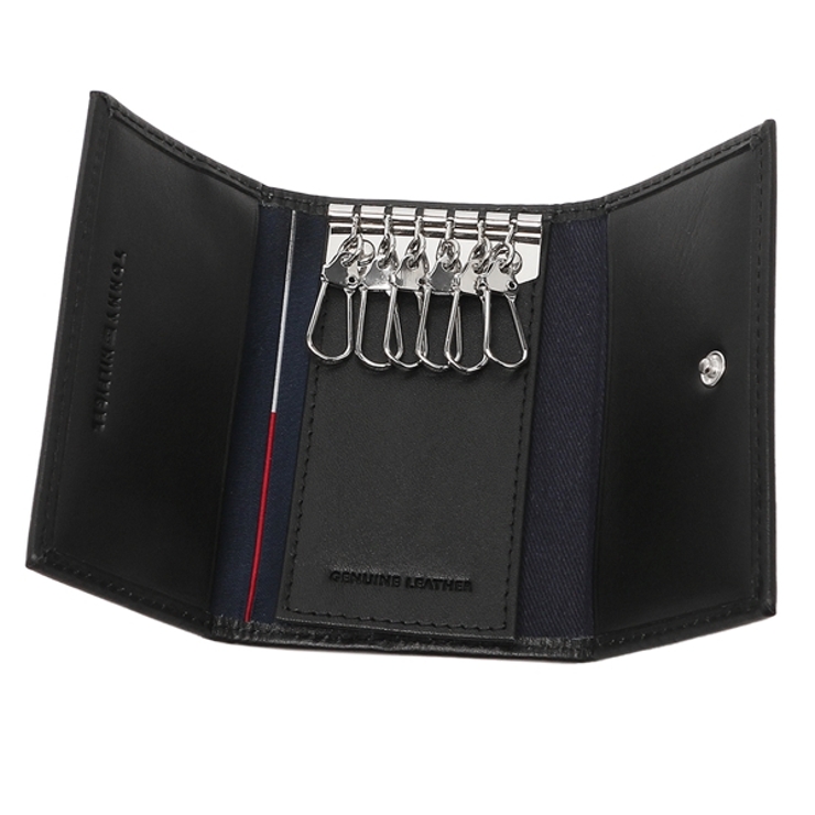トミーヒルフィガーキーケースウェルスレイブラックメンズTOMMYHILFIGER31TL17X005001