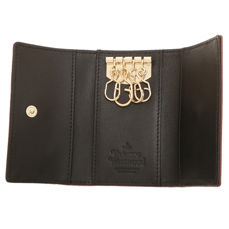 ヴィヴィアンウエストウッドキーケースサフィアーノブラウンレディースVIVIENNEWESTWOOD51020001L001ND410
