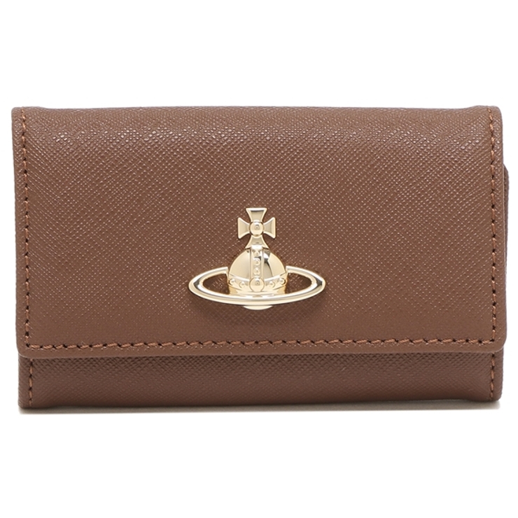 ヴィヴィアンウエストウッドキーケースサフィアーノブラウンレディースVIVIENNEWESTWOOD51020001L001ND410