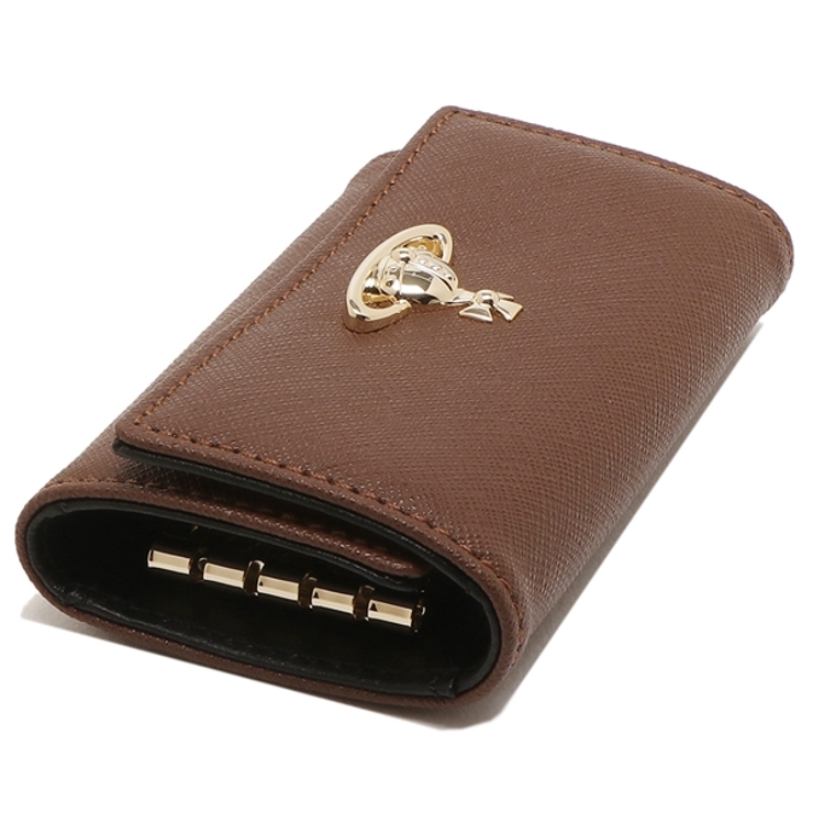 ヴィヴィアンウエストウッドキーケースサフィアーノブラウンレディースVIVIENNEWESTWOOD51020001L001ND410
