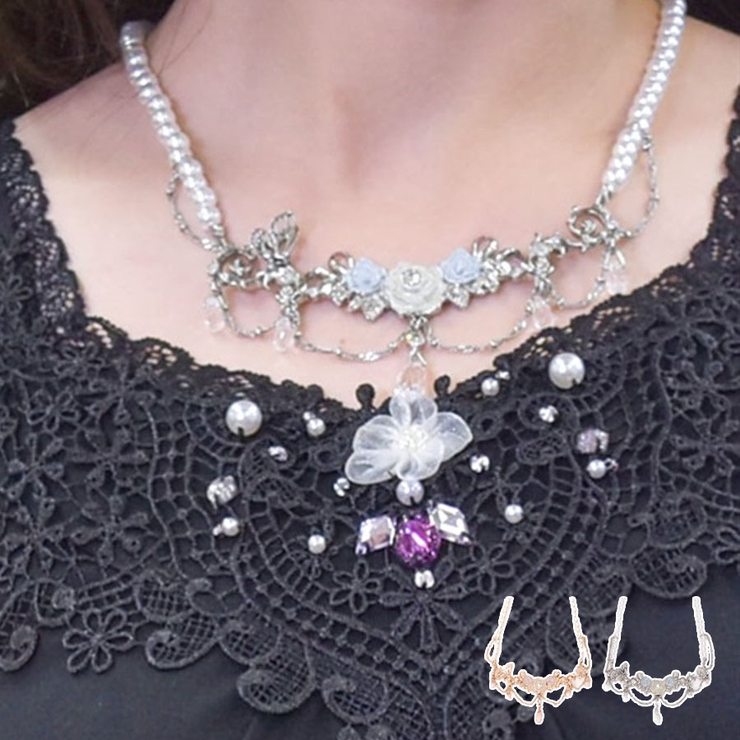 お得セット ローズ×パールネックレス[品番：IGAW0005206]｜axes femme その他