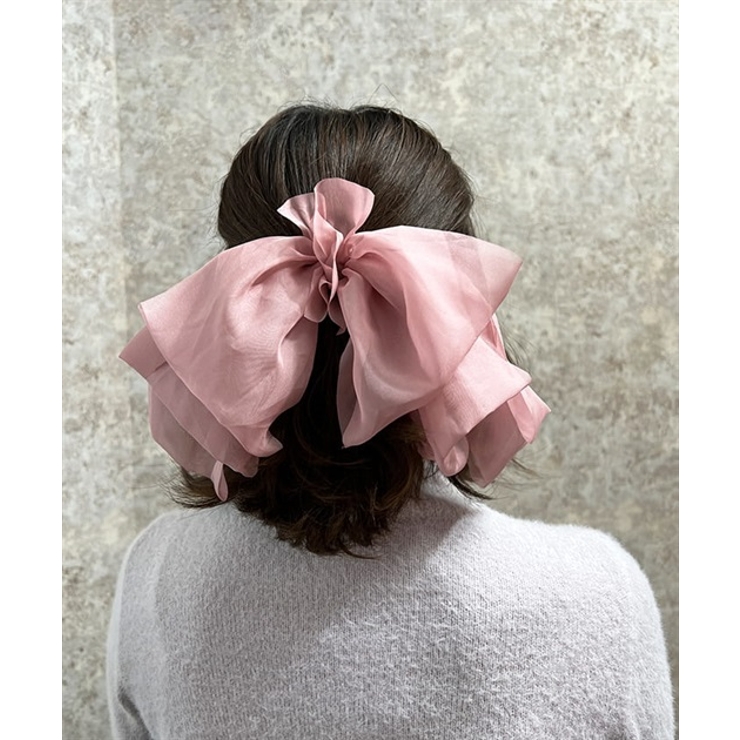 シフォンリボンバレッタ[品番：IGAW0004292]｜axes femme（アクシーズ