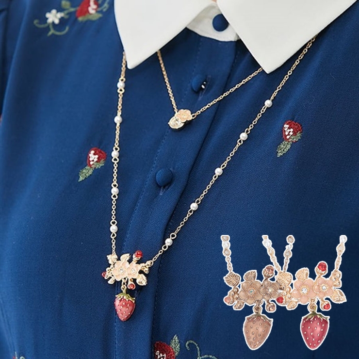 いちごモチーフネックレス[品番：IGAW0004674]｜axes femme