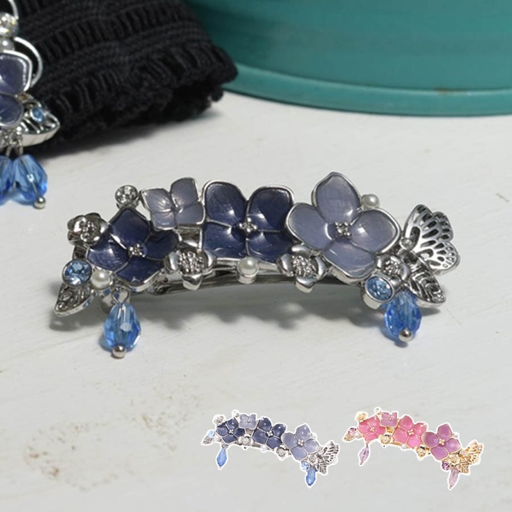 紫陽花モチーフバレッタ[品番：IGAW0003736]｜axes femme（アクシーズ