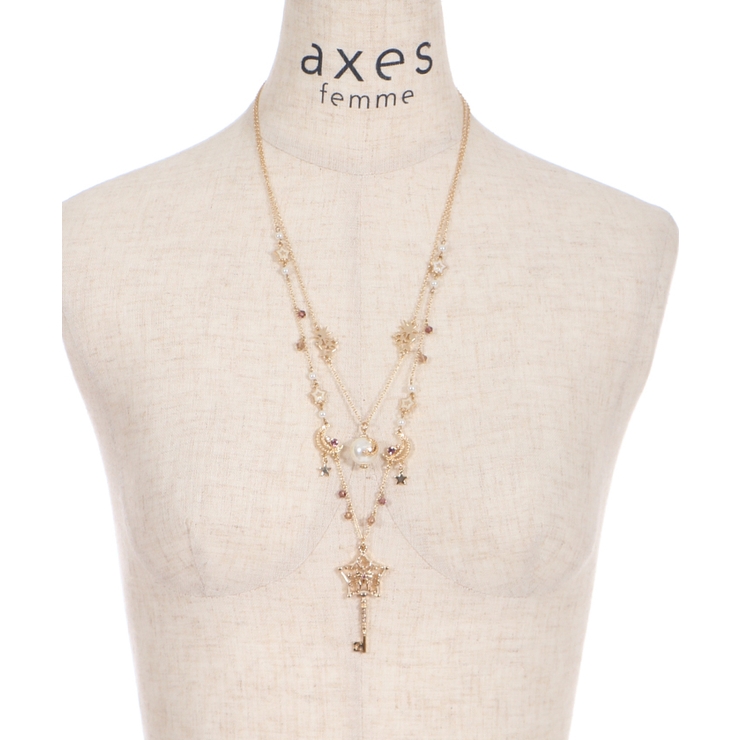 スターライト2連ネックレス[品番：IGAW0002190]｜axes femme
