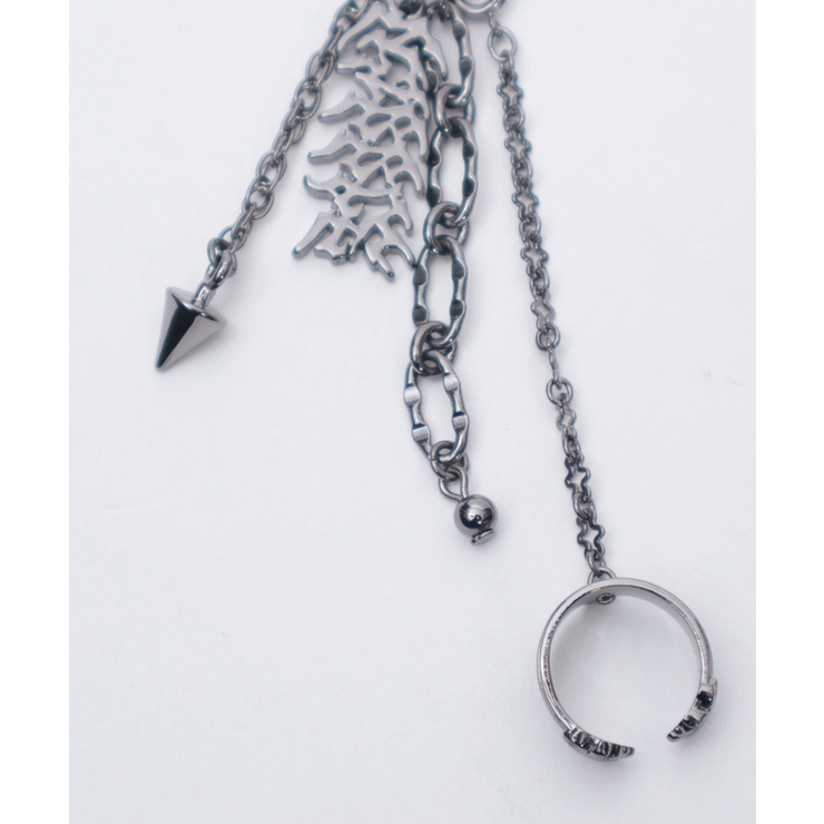 ロゴチャーム２ｗａｙピアス | axes femme | 詳細画像12 