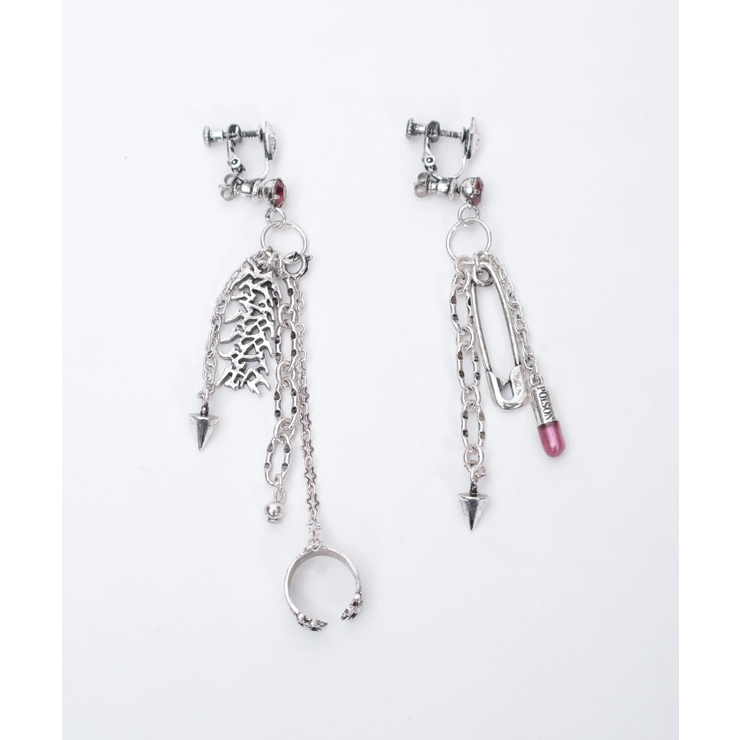 ロゴチャーム２ｗａｙピアス | axes femme | 詳細画像13 