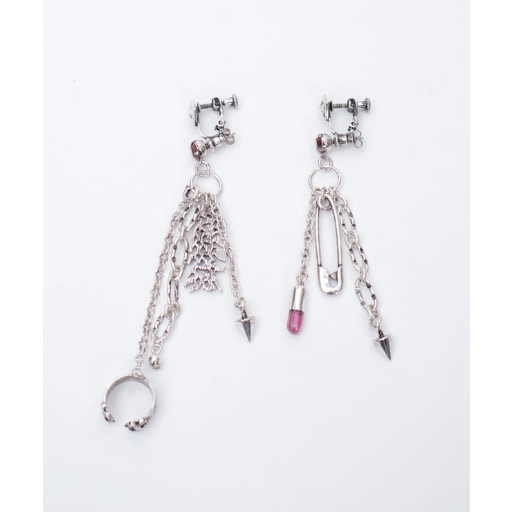 ロゴチャーム２ｗａｙピアス | axes femme | 詳細画像14 