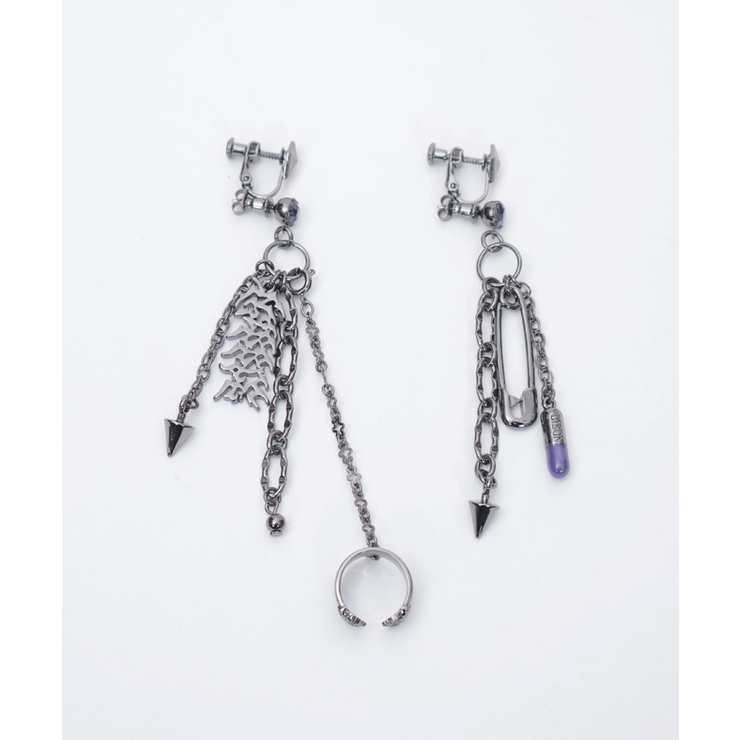 ロゴチャーム２ｗａｙピアス | axes femme | 詳細画像6 